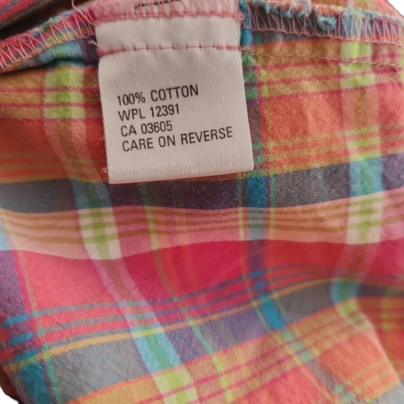 Northern Isles Flat Front Madras Plaid Shorts - Picture 5 of 6